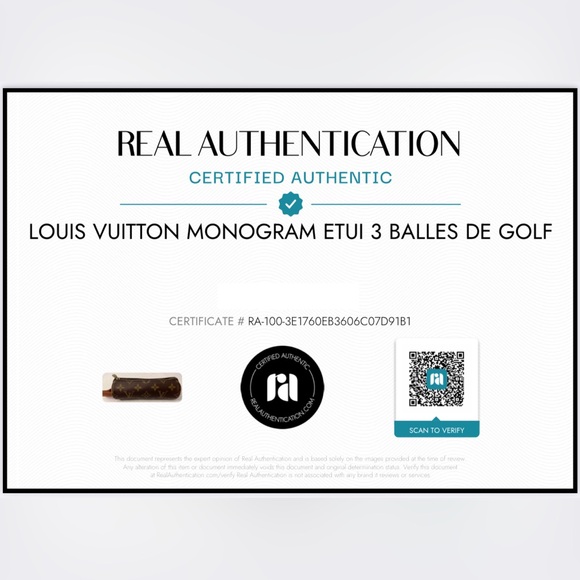 Louis Vuitton Monogram Etui 3 Balles De Golf, Authentic - Picture 9 of 9